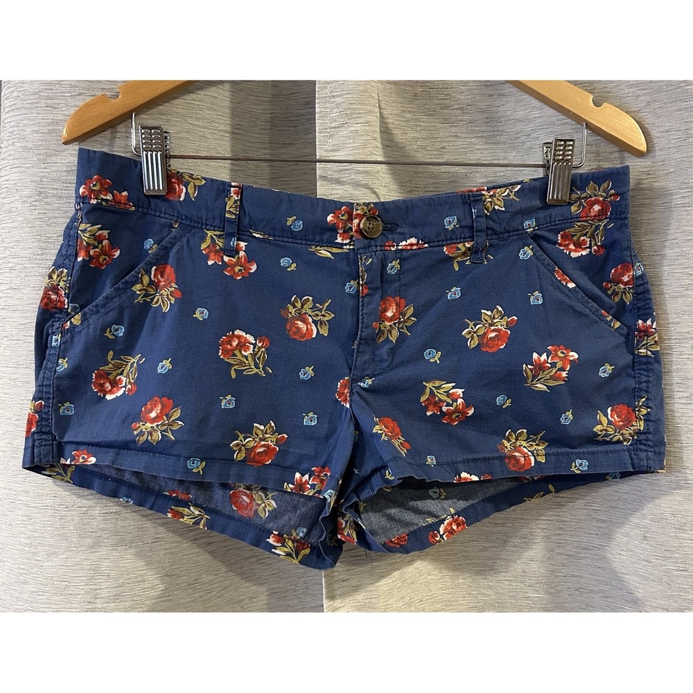 Vintage Hollister Floral Micro Mini Shorts Stretch Size‎ 7